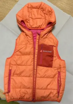 mont-bell     ベスト　キッズ　服　春先　リバーシブル　100