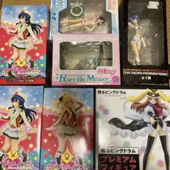 ラブライブ　レールガン　ミク　綾波レイ　海未　絵里　ピングドラムフィギュアセット
