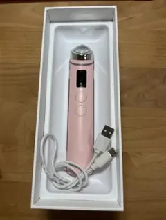 AGE-Rブースタープロ ピンク 美顔器 充電ケーブル 説明書 キャップ 箱