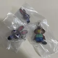 ズートピア ミニフィギュア キーホルダー 3点セット