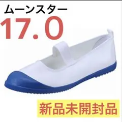 【新品未開封品】ムーンスター　上履き 17.0 ㎝　ブルー