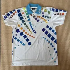 asics 卓球用ユニフォーム　ホワイト/マルチカラー　サイズO