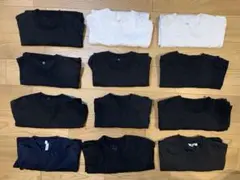 12枚セット　まとめ売り　ロングTシャツ　ユニクロ　黒　白　胸ポケット　L 他