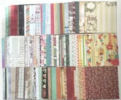 6インチデザインペーパー 100枚 スクラップブッキングペーパー