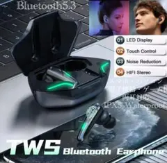 ワイヤレスイヤホン　イヤホン　Bluetooth　両耳 ノイズキャセリングのサムネイル