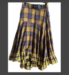 jouetie チェックスカート イエロー