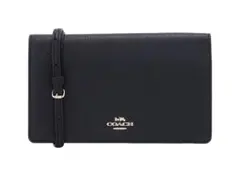 COACH ブラック ウォレットショルダー