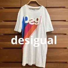 desigual man 白Tシャツチュニック デシグアルのサムネイル