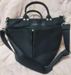 VegieBAG ブラック ショルダーバッグ