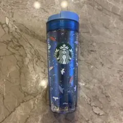 スタバ ブルー タンブラー ラメグリッター