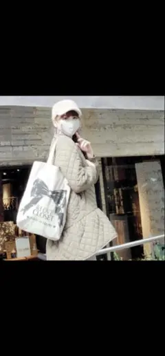 アンドラブ♥️気軽に大人可愛い中綿フレアブルゾンLL