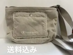 Champion コーデュロイ ショルダーバッグ ベージュ