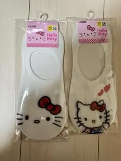 ✨韓国ダイソー 23-25cm ハローキティ ソックス 2足セット✨