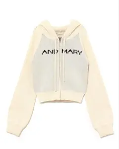 andmary Jeniffer knit hoodie set ivory