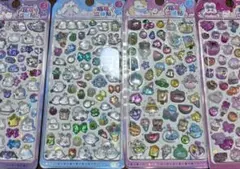 硬いタイプ 立体シール　シマエナガ