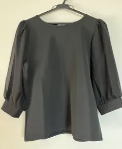 ドレスキップ　カットソー　ブラック