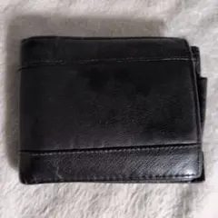 ⚠️全額寄付⚠️メンズブラック二つ折り財布