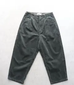 SETTO / UNE PANTS：コーデュロイワイドタックパンツ