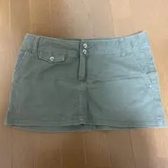 H&M ミニスカート カーキ　38