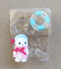 シルバニアファミリー　アザラシファミリー アザラシの赤ちゃん たっち 浮き輪付き