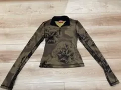 DIESEL 花柄 ハーフジップ トップス　M