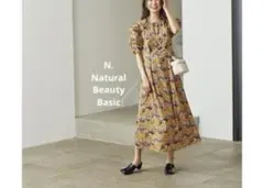 新品 Natural Beauty Basic エスニックパワショルワンピース