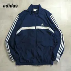 adidasナイロンジャケットMネイビーCLIMACOOLトラックジャケット古着