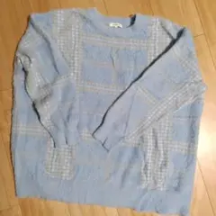 グローバルワーク　AND yUA ANy 160 チェック柄ニット　160