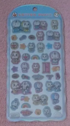 正規品　コットンパフィーシール　ドラえもん