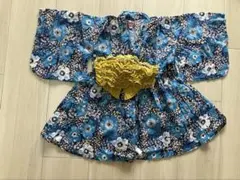 花柄甚平 95サイズ　浴衣　ワンピース
