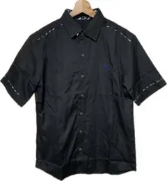 未使用 バーバリーブルーレーベル 半袖シャツ L ブラック Burberry新品