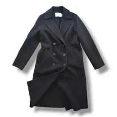 The Loom ロングコート黒 S ダブルフェイス カシミヤ混 韓国 セレクトのサムネイル