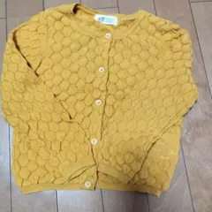 H&M キッズ カーディガン イエロー 98/104