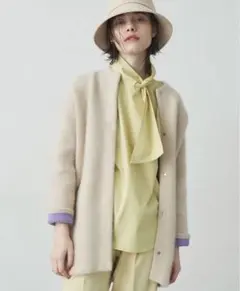 新品 ★未使用 ♪ エレンディーク ラクーン カーディガンS 01アイボリー