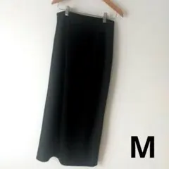 【UNIQLO】 ストレッチナロースカート M ブラック