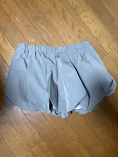 グレー バルーン ミニスカート