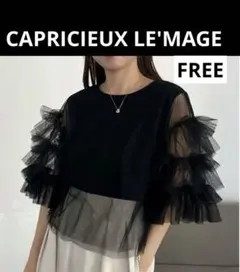 カプリシューレマージュ☆チュールフリルTシャツ☆FREEのサムネイル