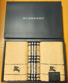 新品未使用　バーバリー BURBERRY フェイスタオル　ウォッシュタオルセット