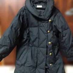 超メルカリ市限定12月15日まで。HARNES ブラックダウンロングジャケット