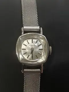 【美品】TISSOT アナログ時計 シルバー　レディース 楽天市場】アナログ 時計（ブランドティソ）（レディース腕時計