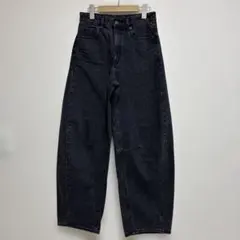 GUバレルレッグジーンズ ダークグレー S 着用一度のみ 美品