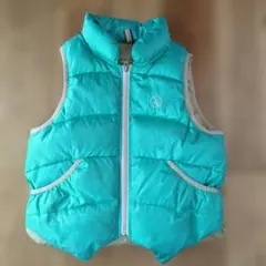 AIGLE ターコイズ ダウン ベスト 120