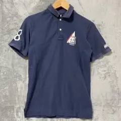 【L1544】 Helly Hansen 半袖ポロシャツ サイズS ネイビーのサムネイル