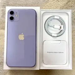 ★iPhone11 64GB パープル 最大容量83% SIMフリー★