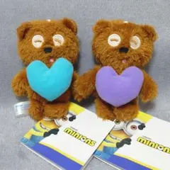 ミニオン マスコット カラフルハート 2個セット