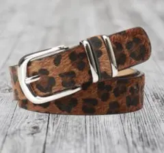 Y2K leopard fur belt AFB レオパード selon - メルカリ
