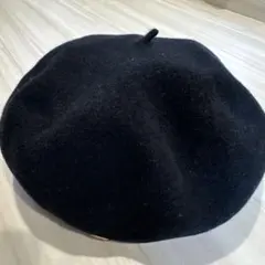 override ベレー帽 黒 57.5cm レディース