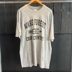 【USA】WAKE FOREST クロスカントリー Tシャツ グレー