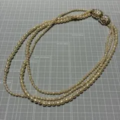 MIRIAM HASKELL 3連 ネックレス 花クラスプ ヴィンテージのサムネイル
