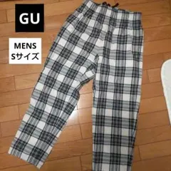 ◆美品　GU 　MENS　Sサイズ　チェック柄 イージーパンツ◆